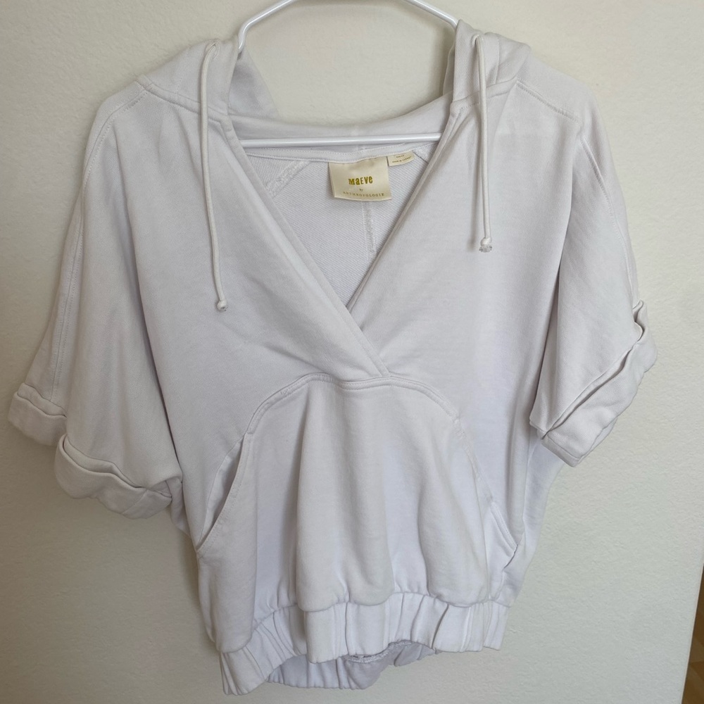 Anthropologie Short Sleeve Hoodie